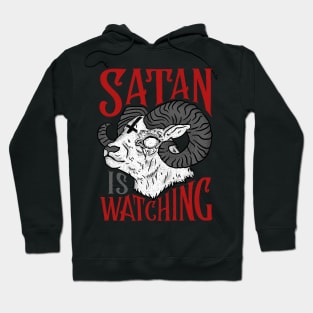 Satan is Watching T-Shirt I Satanic Goat Hoodie